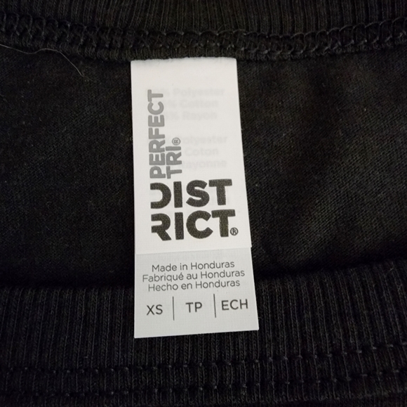 Fitness Tee Co Black Rocker Tank, XS, New, Work Out to Burn Off Crazy - Picture 2 of 3